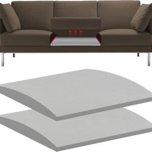 22x22 Inch Couch Cushion Support for Sagging Couch Seats,45D High Density Foam Sofa Couch Supports for Under The Cushions Furniture Seat Sagging Repair (2Pack-Gray)