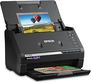Epson FastFoto FF-680W Wireless High-Speed Photo and Document Scanning System, Black
