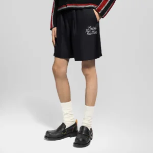 Printed Signature Silk Shorts