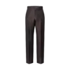 Wool-Silk Blend Monogram Evening Cigarette Trousers